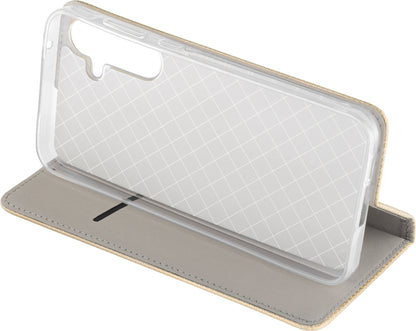 Husa pentru Samsung Galaxy A17 4G / A17 5G, OEM, Smart Magnet, Aurie