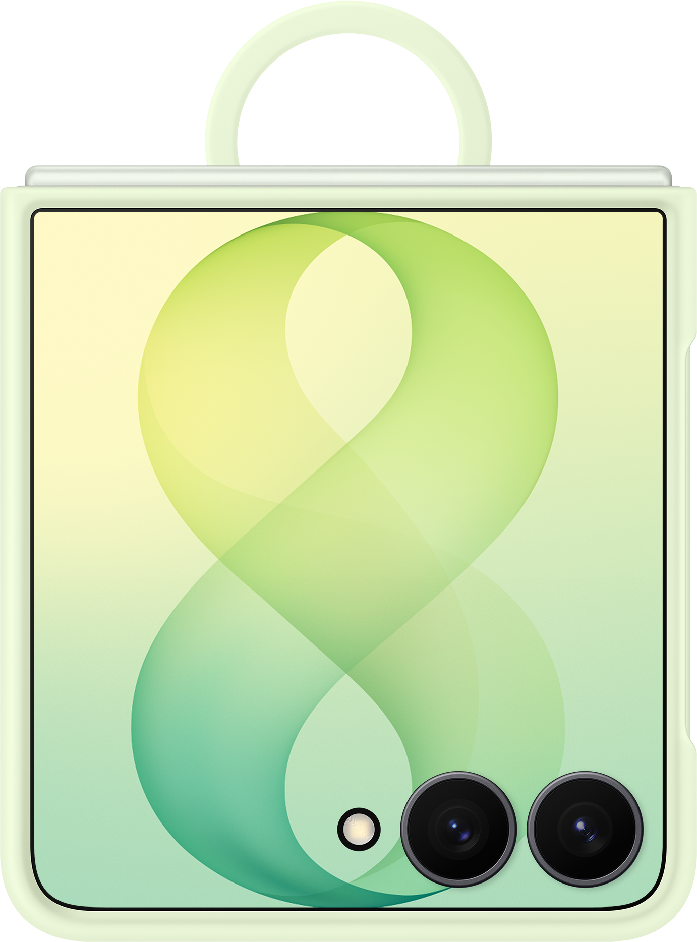 Husa pentru Samsung Galaxy Z Flip8 F776, Silicone Ring Magnet, Verde EF-EF776CGEGWW