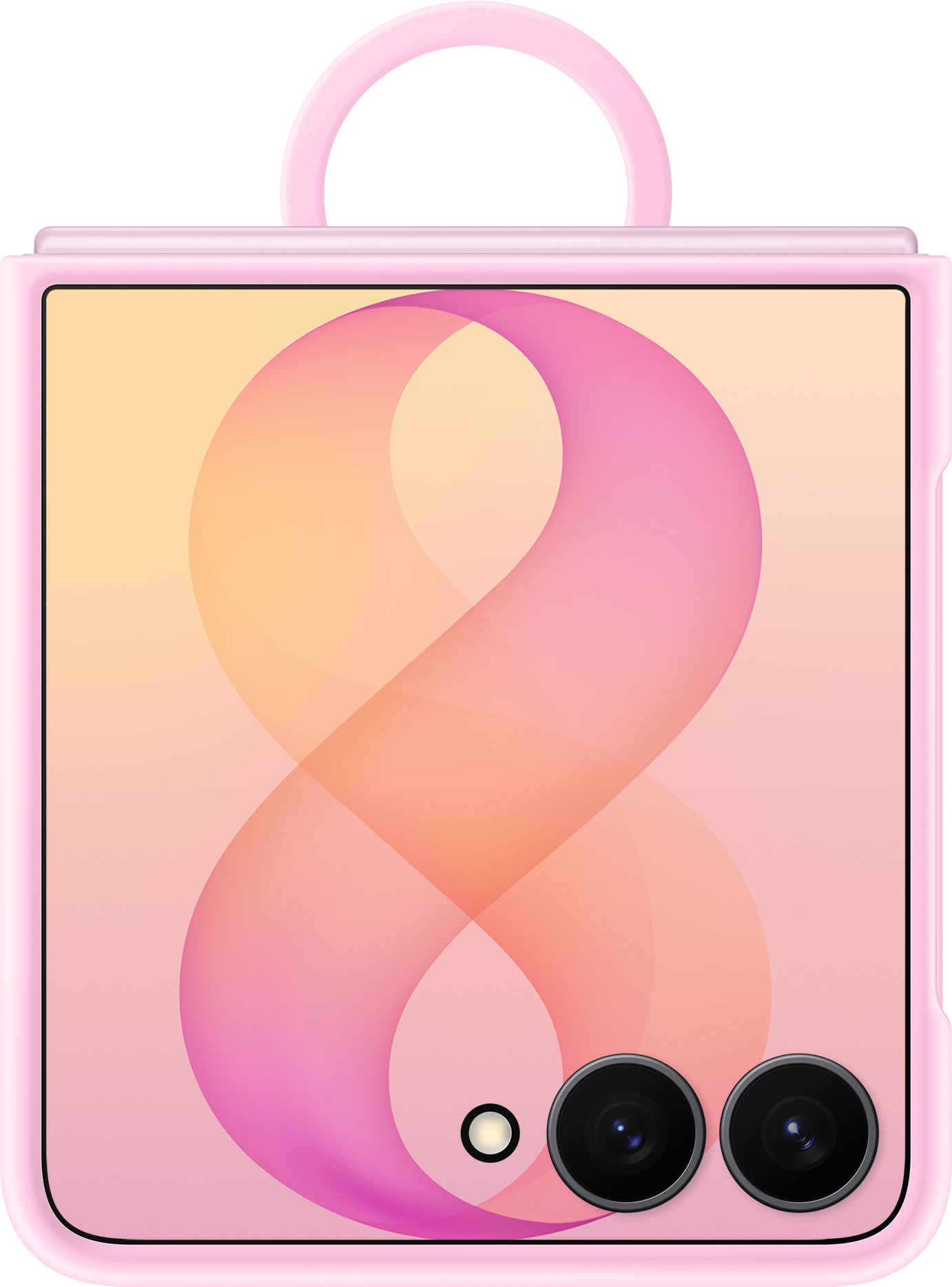 Husa pentru Samsung Galaxy Z Flip8 F776, Silicone Ring Magnet, Roz EF-EF776CVEGWW