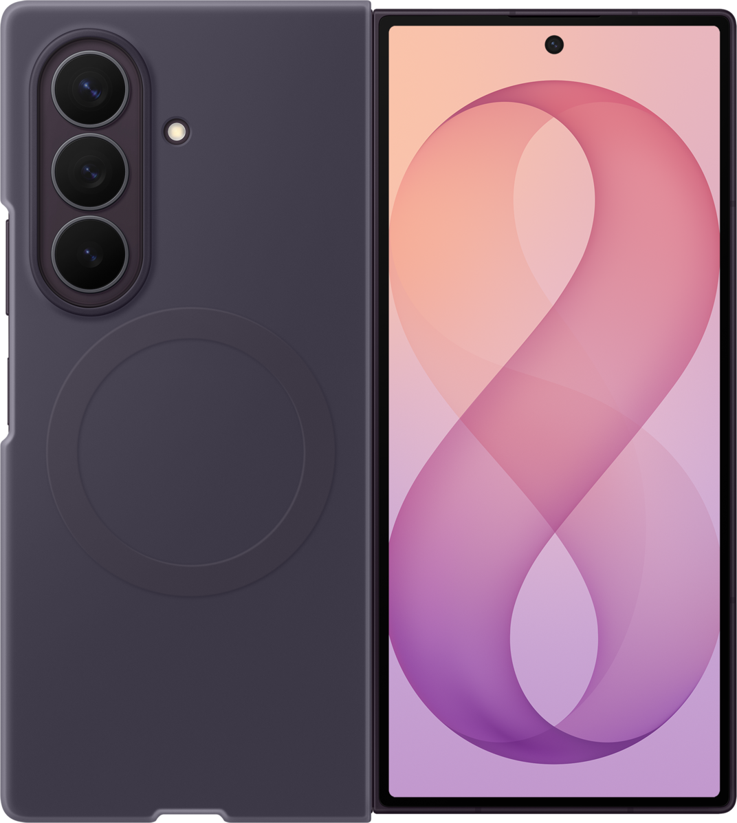 Husa pentru Samsung Galaxy Z Fold8 Ultra F976, Silicone Magnet Case, Violet EF-EF976CVEGWW
