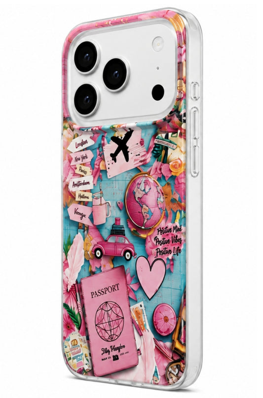 Husa pentru Samsung Galaxy A07 / A07 4G A075, Perfect Case, Dreamora Pink Flight, Multicolor