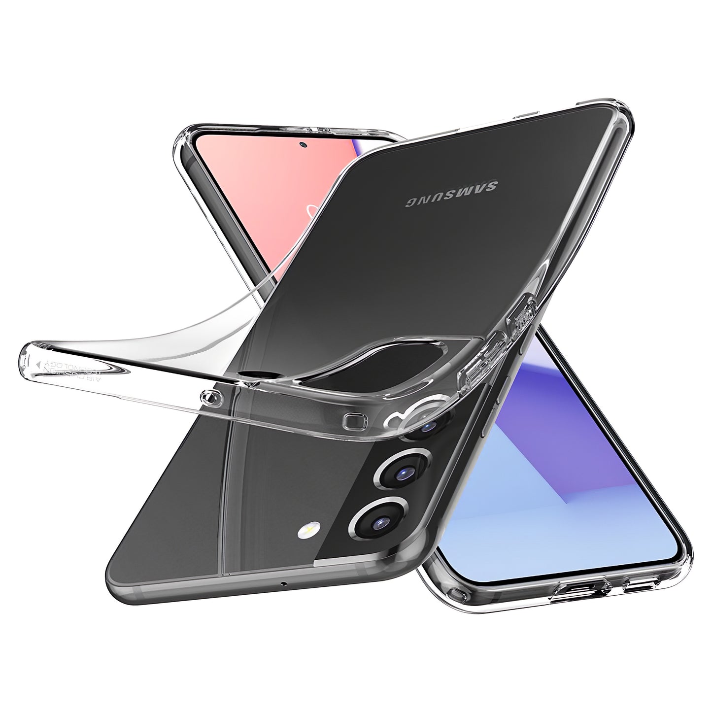 Husa pentru Samsung Galaxy S22 5G S901, Spigen, Liquid Crystal, Transparenta