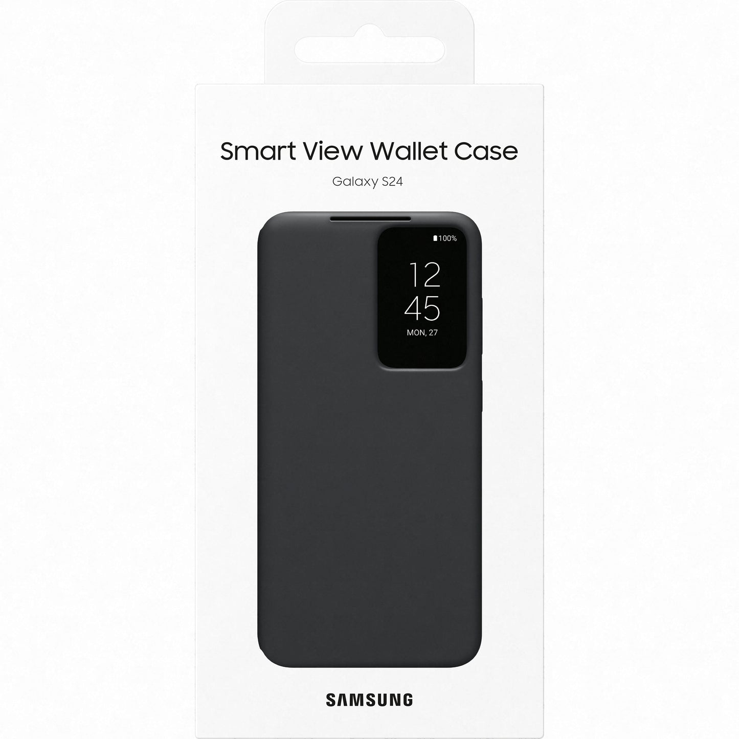 Husa pentru Samsung Galaxy S24 S921, S-View Wallet, Neagra EF-ZS921CBEGWW