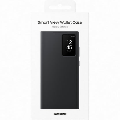 Husa pentru Samsung Galaxy S24 Ultra S928, S-View Wallet, Neagra EF-ZS928CBEGWW