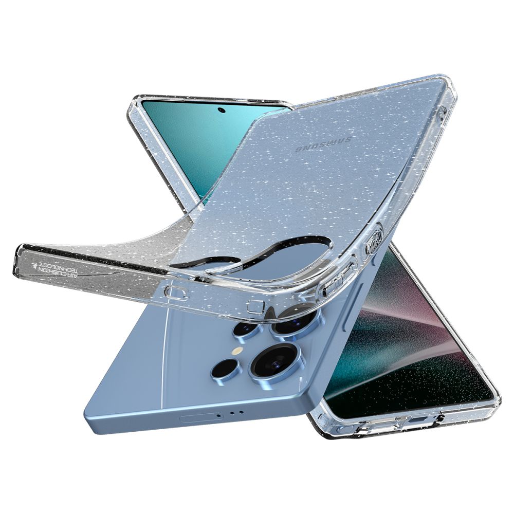 Husa pentru Samsung Galaxy S25 Ultra S938, Spigen, Liquid Crystal Glitter, Transparenta ACS08950