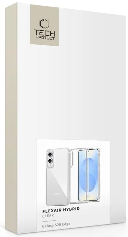Husa pentru Samsung Galaxy S25 Edge S937, Tech-Protect, Flexair Hybrid, Transparenta