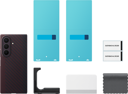 Husa pentru Samsung Galaxy Z Fold8 Ultra F976, Carbon Magnet Case, Rosie EF-KF976SREGWW