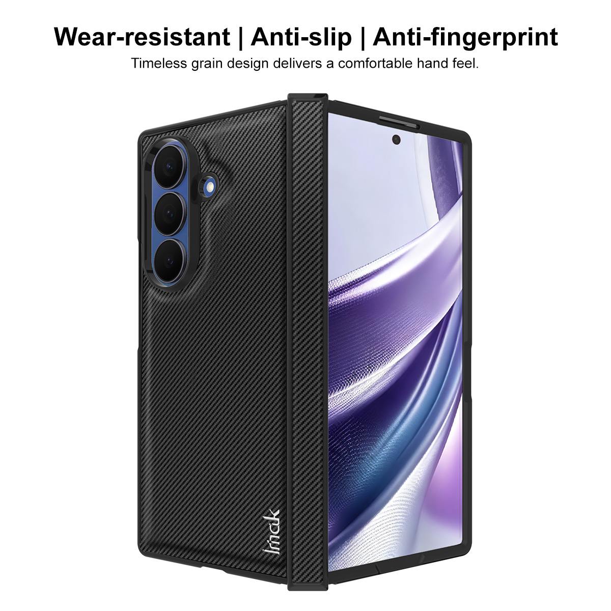 Husa pentru Samsung Galaxy Z Fold8 Ultra F976, Imak, Carbon, Neagra