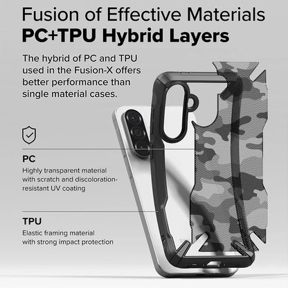 Husa pentru Samsung Galaxy A56 A566 / A36 A366, Ringke, Fusion X Camo, Neagra