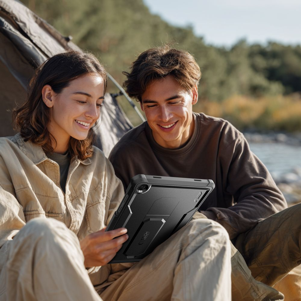Husa pentru Samsung Galaxy Tab A11+ / Tab A9+, Tech-Protect, Kevlar Pro, Neagra