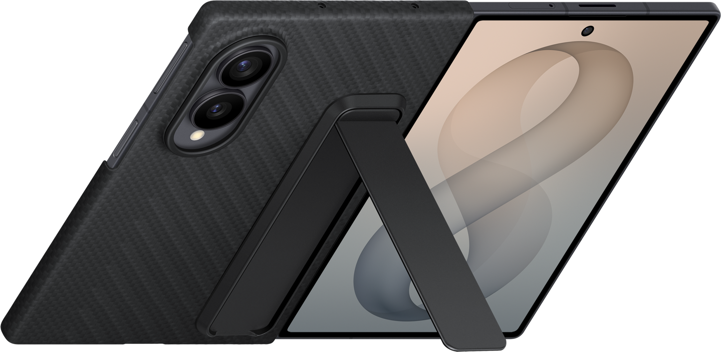 Husa pentru Samsung Galaxy Z Fold8 F971, Carbon Standing, Neagra EF-XF971SBEGWW