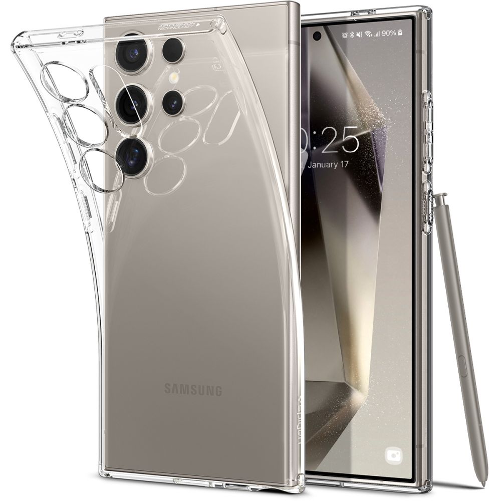 Husa pentru Samsung Galaxy S24 Ultra S928, Spigen, Liquid Crystal, Transparenta ACS07283