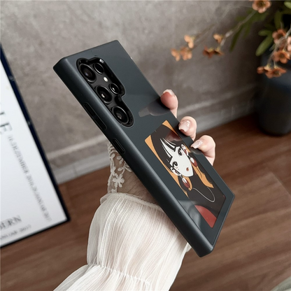 Husa pentru Samsung Galaxy S23 Ultra S918, OEM, Display Customized E-Ink, Neagra