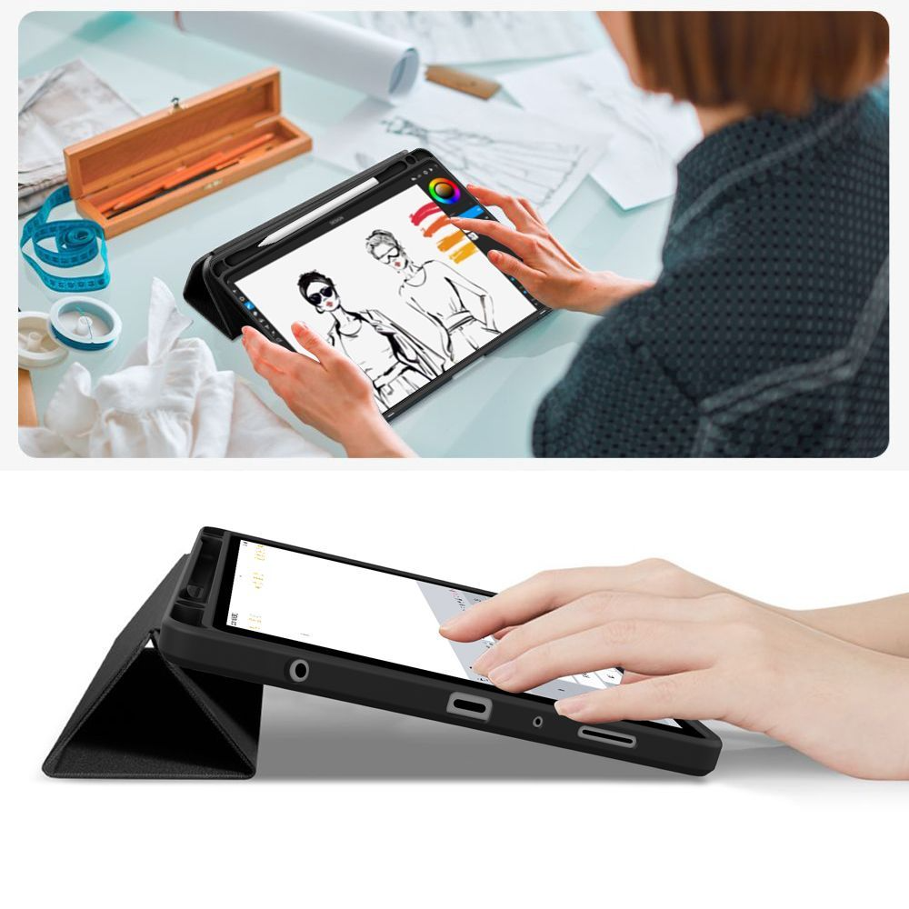 Husa pentru Samsung Galaxy Tab A11 / Tab A9, Tech-Protect, SC PEN Hybrid, Neagra