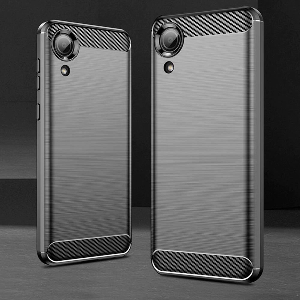 Husa pentru Samsung Galaxy A03 Core A032, Techsuit, Carbon, Neagra