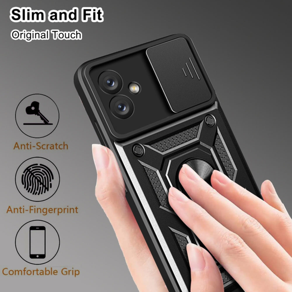 Husa pentru Samsung Galaxy A05 A055, Techsuit, CamShield, Neagra