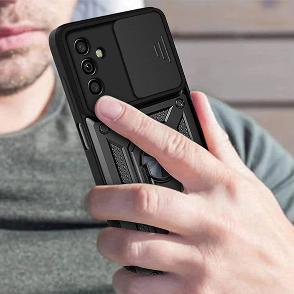 Husa pentru Samsung Galaxy A05s A057, Techsuit, CamShield, Neagra
