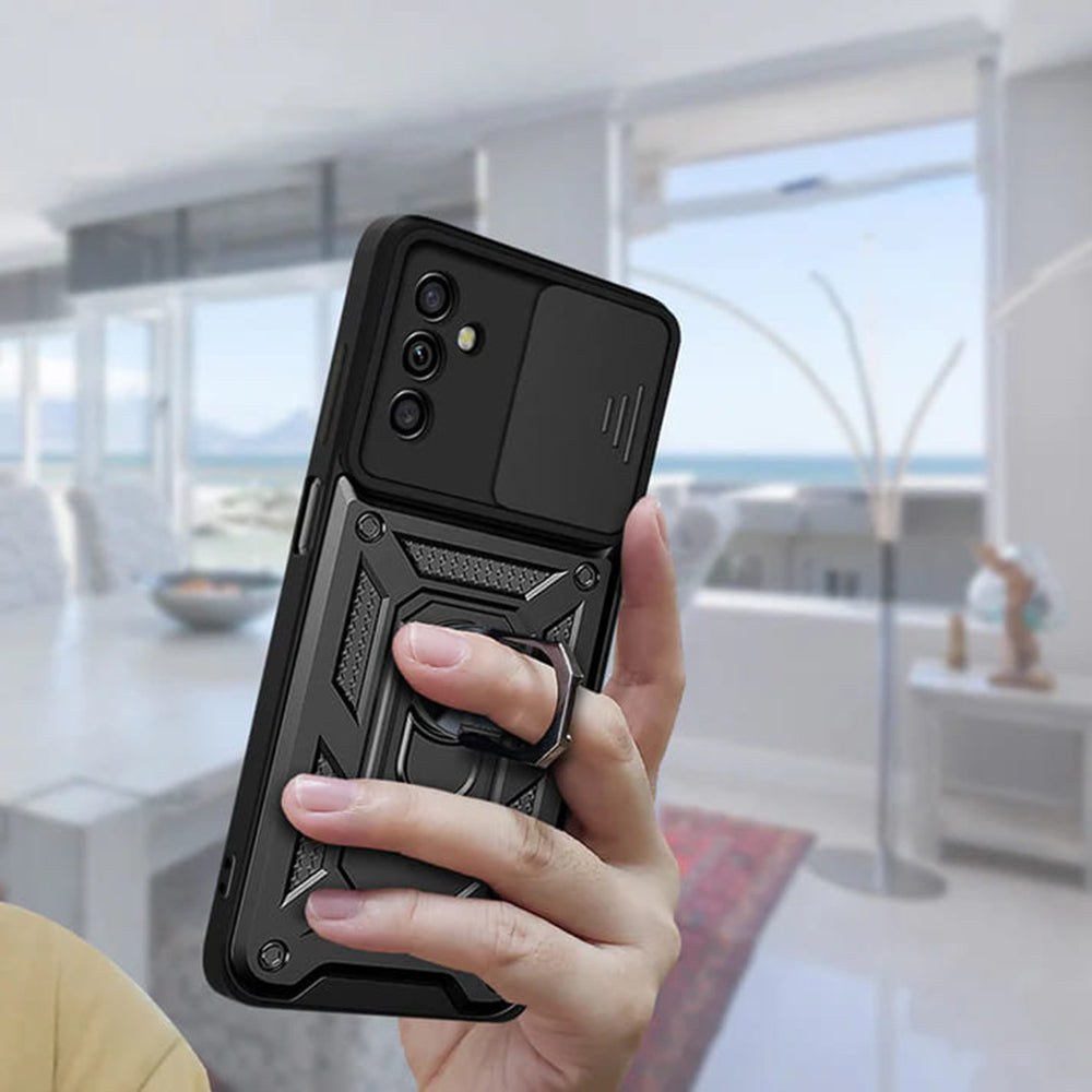 Husa pentru Samsung Galaxy A05s A057, Techsuit, CamShield, Neagra