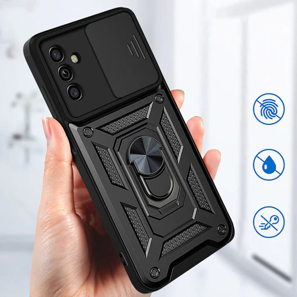 Husa pentru Samsung Galaxy A05s A057, Techsuit, CamShield, Neagra