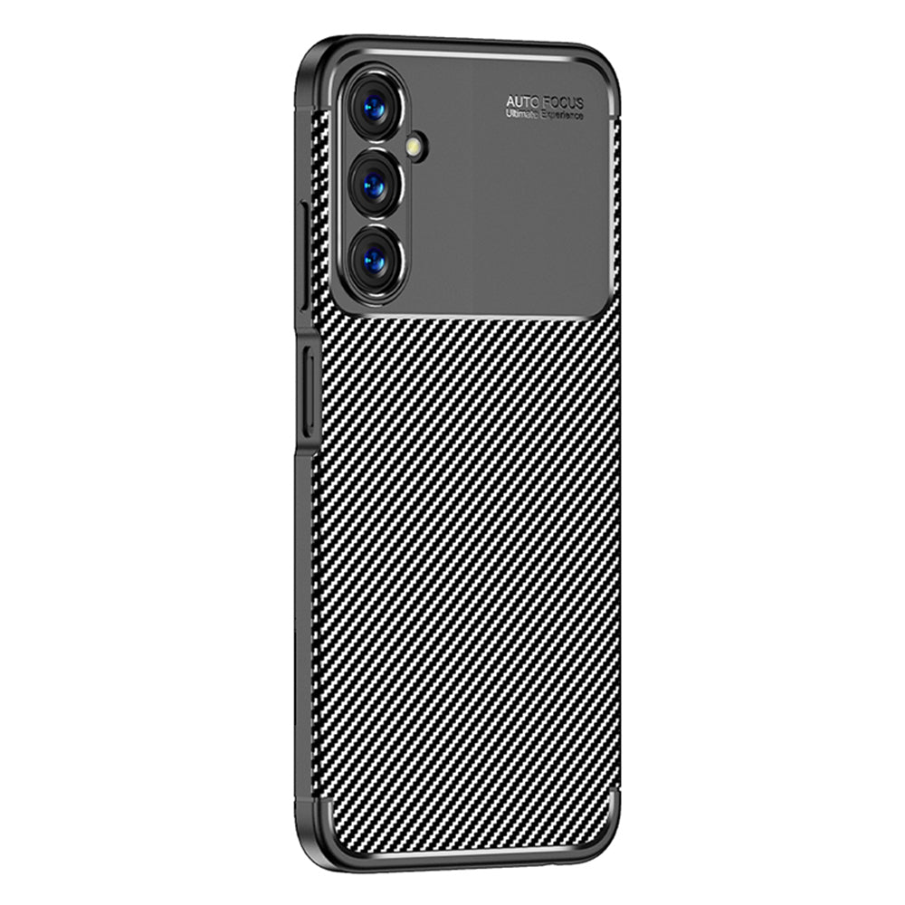 Husa pentru Samsung Galaxy A05s A057, Techsuit, CarbonFiber, Neagra