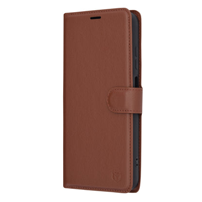 Husa pentru Samsung Galaxy A05s A057, Techsuit, Leather Folio, Maro