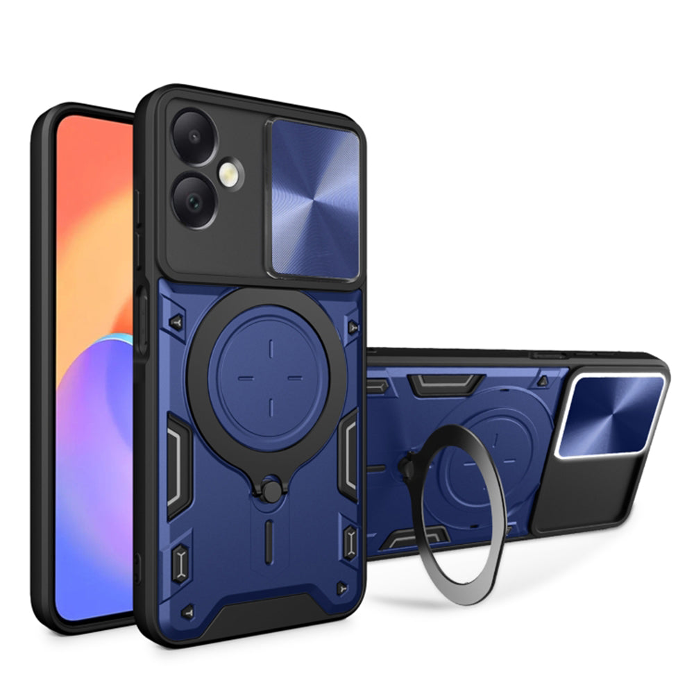 Husa pentru Samsung Galaxy A06 A065, Techsuit, CamGuard Pro, Albastra