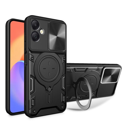 Husa pentru Samsung Galaxy A06 A065, Techsuit, CamGuard Pro, Neagra