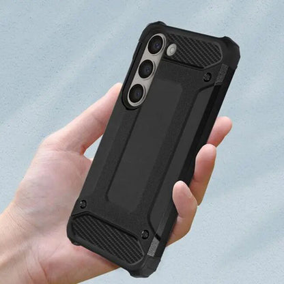 Husa pentru Samsung Galaxy A06 A065, Techsuit, Hybrid Armor, Neagra