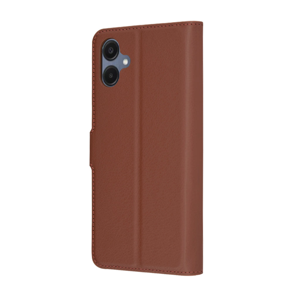 Husa pentru Samsung Galaxy A06 A065, Techsuit, Leather Folio, Maro
