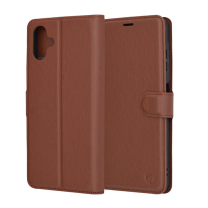 Husa pentru Samsung Galaxy A06 A065, Techsuit, Leather Folio, Maro
