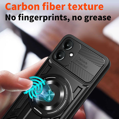 Husa pentru Samsung Galaxy A06 A065, Techsuit, RuggedCam, Albastra