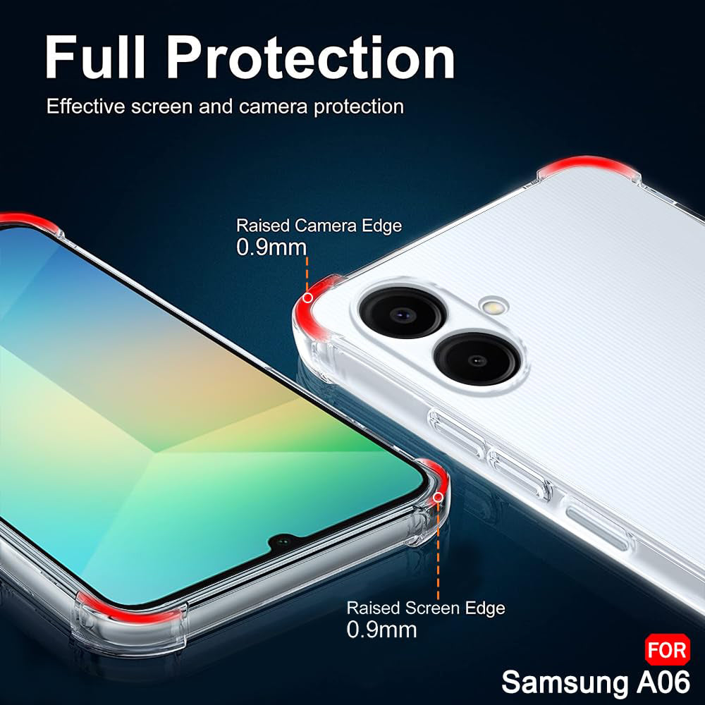 Husa pentru Samsung Galaxy A06 A065, Techsuit, Shockproof Clear, Transparenta