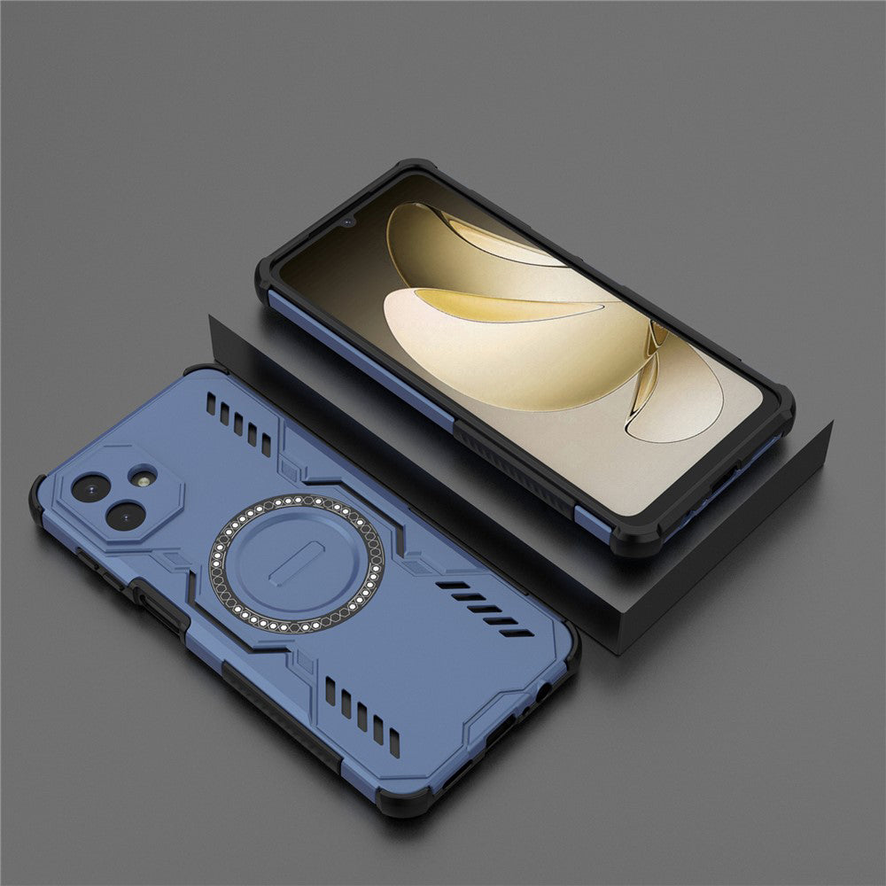 Husa MagSafe pentru Samsung Galaxy A07 4G A075, Techsuit, ArmorMag, Albastra