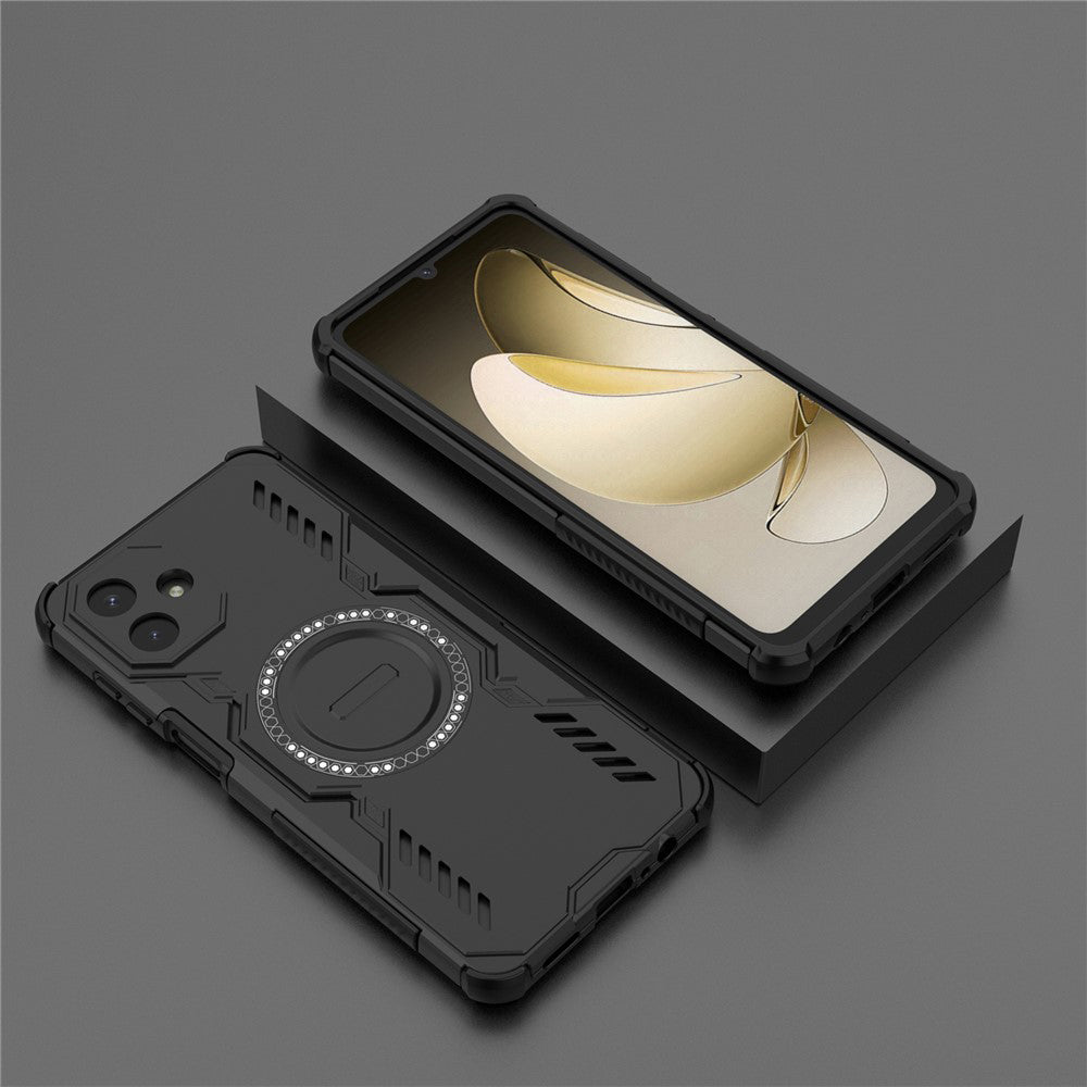 Husa MagSafe pentru Samsung Galaxy A07 4G A075, Techsuit, ArmorMag, Neagra