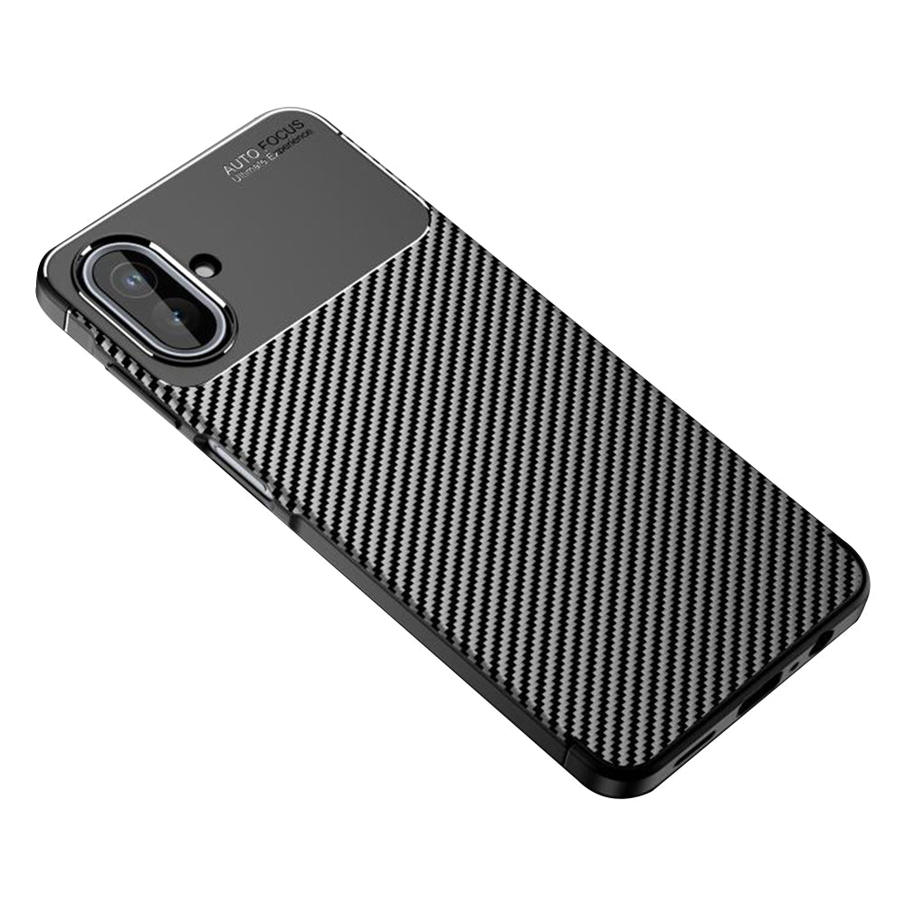 Husa pentru Samsung Galaxy A07 4G A075, Techsuit, CarbonFiber, Neagra