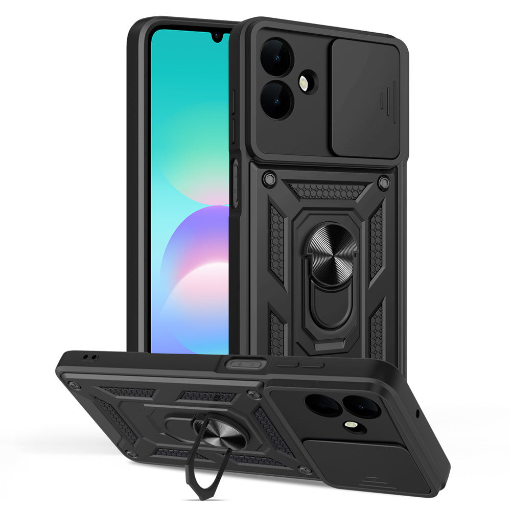 Husa pentru Samsung Galaxy A08 4G A085 / A07 5G A076, Techsuit, CamShield, Neagra