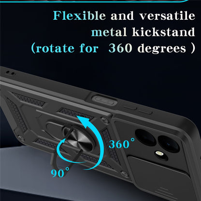 Husa pentru Samsung Galaxy A08 4G A085 / A07 5G A076, Techsuit, CamShield, Neagra