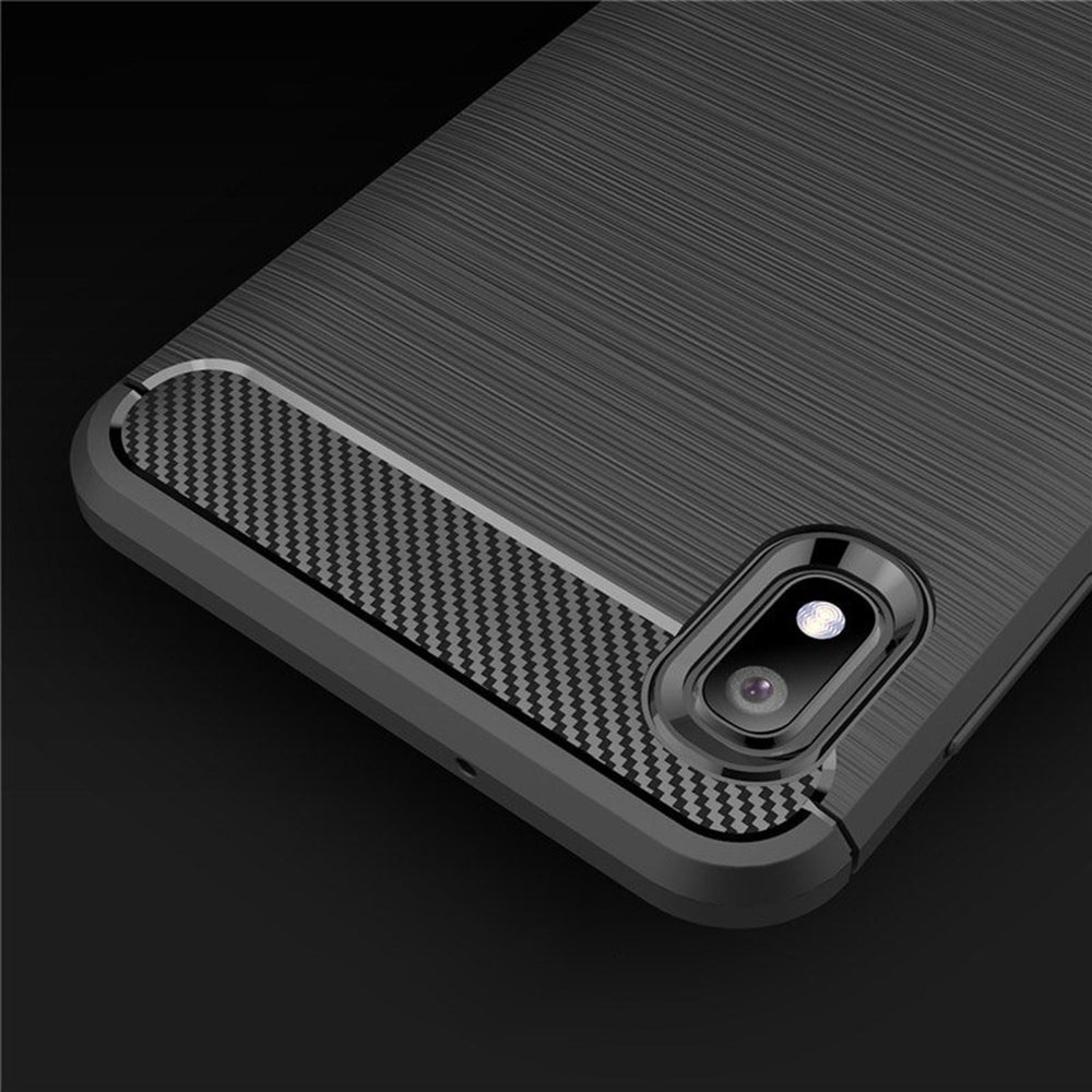 Husa pentru Samsung Galaxy A10 A105 / M10 M105, Techsuit, Carbon, Neagra