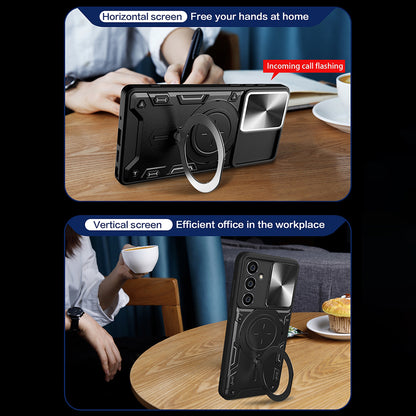 Husa pentru Samsung Galaxy A14 A145 / A14 5G A146, Techsuit, CamGuard Pro, Neagra