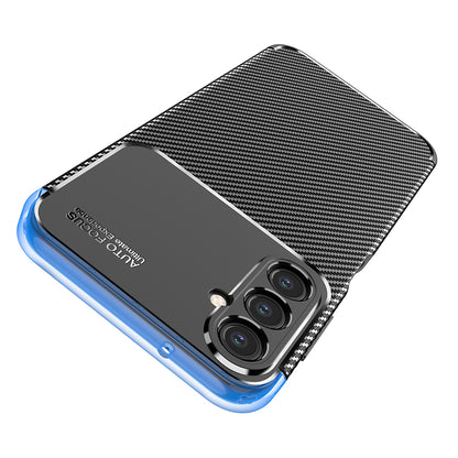 Husa pentru Samsung Galaxy A14 A145 / A14 5G A146, Techsuit, CarbonFiber, Neagra