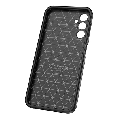 Husa pentru Samsung Galaxy A14 A145 / A14 5G A146, Techsuit, CarbonFiber, Neagra