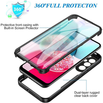 Husa pentru Samsung Galaxy A14 A145 / A14 5G A146, Techsuit, ColorVerse 360, Neagra