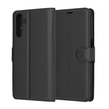 Husa pentru Samsung Galaxy A15 5G A156 / A15 A155, Techsuit, Leather Folio, Neagra