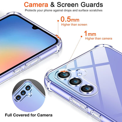 Husa pentru Samsung Galaxy A15 5G A156 / A15 A155, Techsuit, Shockproof Clear, Transparenta