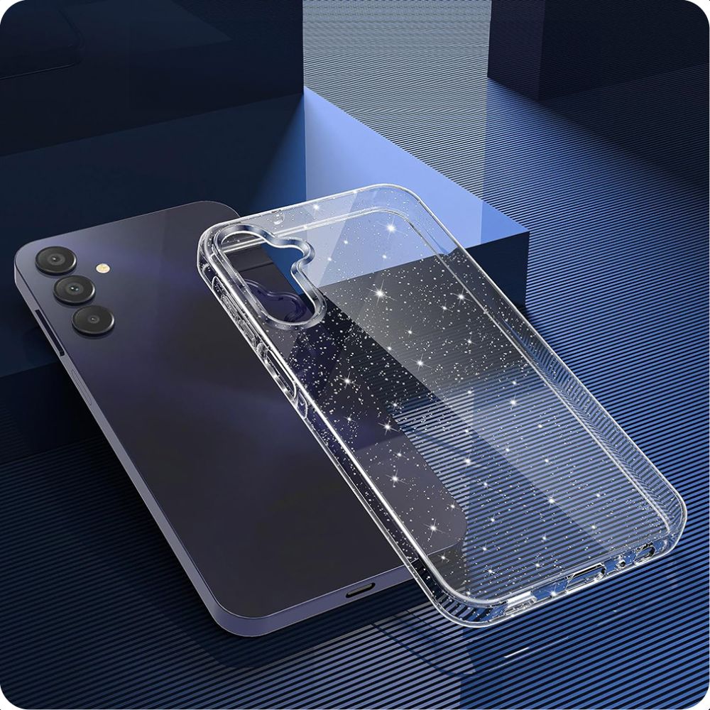 Husa pentru Samsung Galaxy A15 5G A156 / A15 A155, Techsuit, SparkleSkin, Transparenta