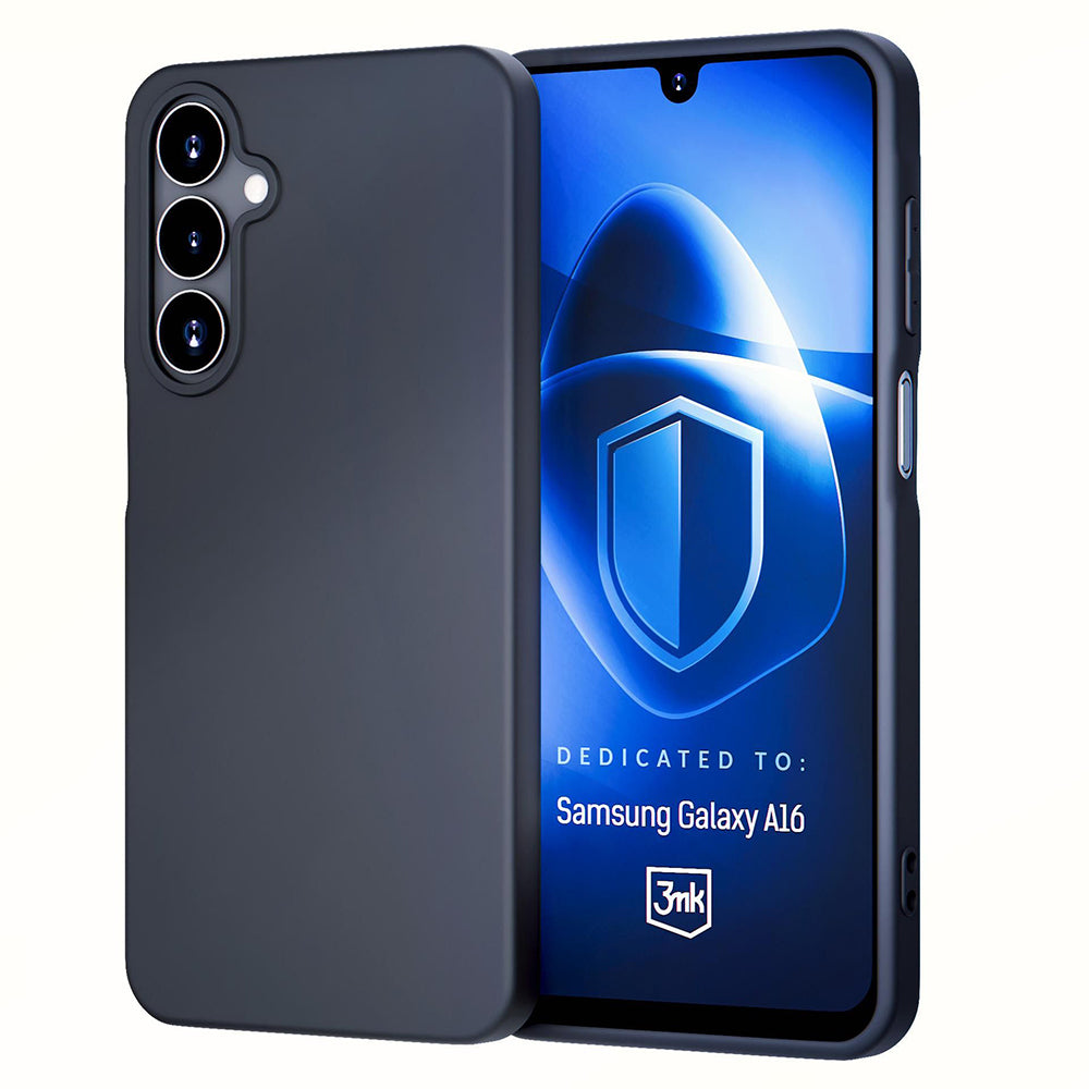 Husa pentru Samsung Galaxy A16 5G A166 / A16 4G A165, 3MK, Neagra Mata