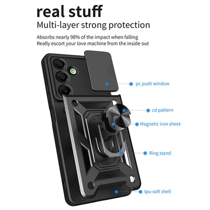 Husa pentru Samsung Galaxy A16 5G A166 / A16 4G A165, Techsuit, CamShield, Albastra