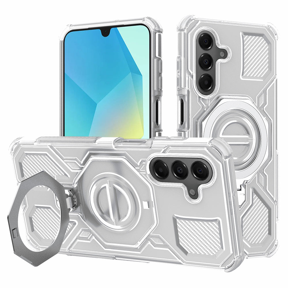 Husa pentru Samsung Galaxy A16 5G A166 / A16 4G A165, Techsuit, Carbon Shield Pro, Alba