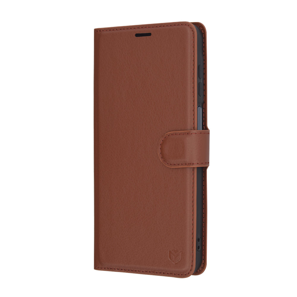 Husa pentru Samsung Galaxy A16 5G A166 / A16 4G A165, Techsuit, Leather Folio, Maro