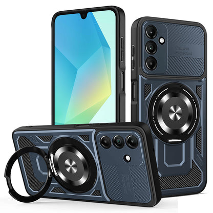 Husa pentru Samsung Galaxy A16 5G A166 / A16 4G A165, Techsuit, RuggedCam, Albastra
